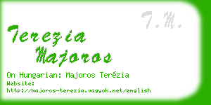 terezia majoros business card